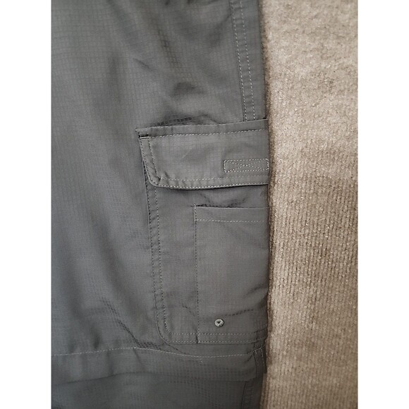 Columbia Silver Ridge Convertible PFG Pants Mens 38x32 Gray RipStop Cargo Lightw - Picture 5 of 12